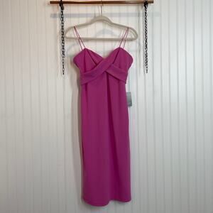 NWT Love by Design Women's Body-con Midi Pink Dress Size Medium